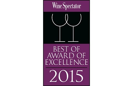 Award of Excellence 2015 - Wine Spectator
